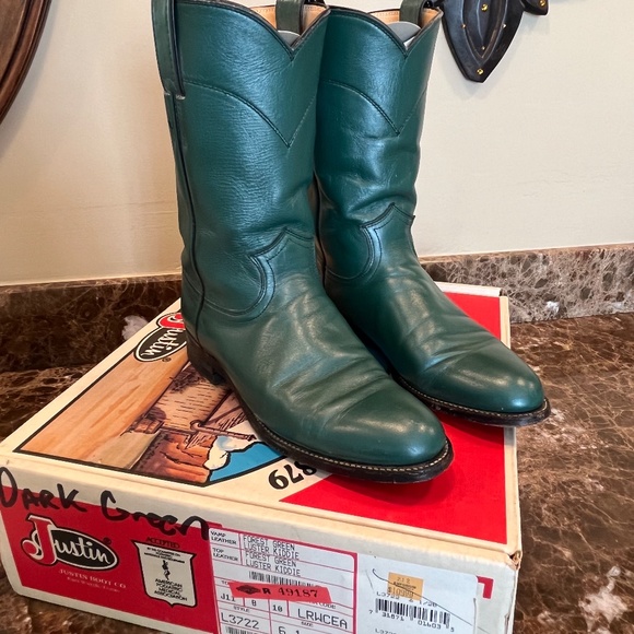 Justin Boots Forest Green - Picture 1 of 5